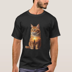 Inre Resa Katt Solnedgång Silhuett T-Shirt