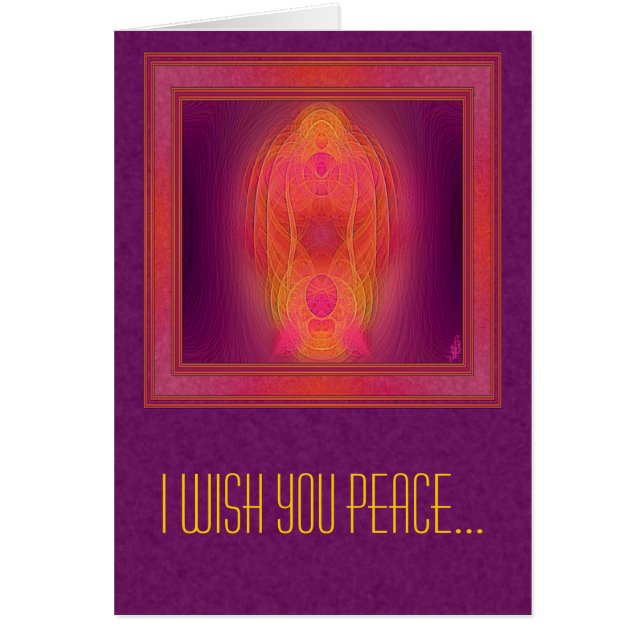 Inre Sanctumabstraktkonst Hälsningskort (Framsidan)