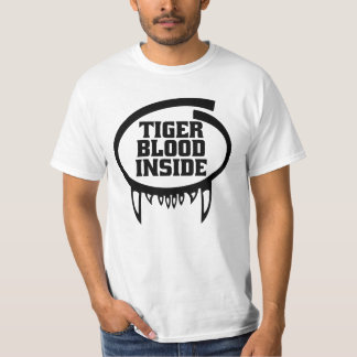 Inre skjorta för tigerblod för ljus dräkt t-shirt