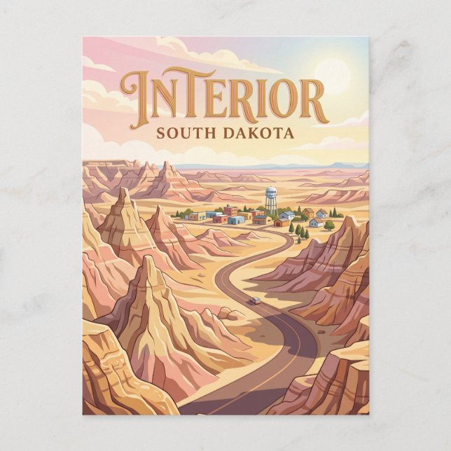 Inre South Dakota Vykort (Framsida)