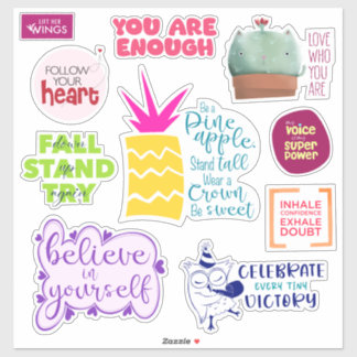 Inre Spark-Anpassningsbar-cut vinylAffirmation Sti Klistermärken