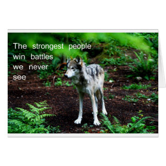 Inre styrka hälsningskort