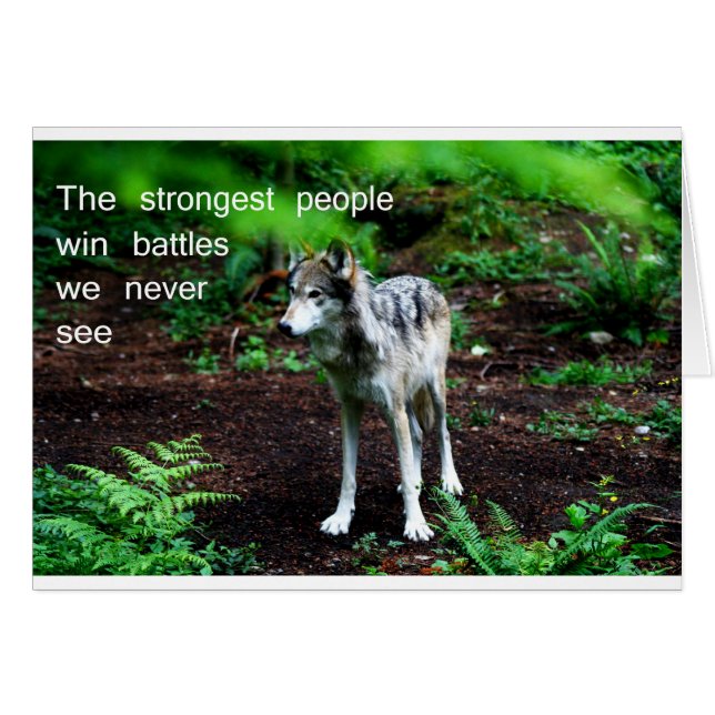 Inre styrka hälsningskort (Framsidan Horizontal)