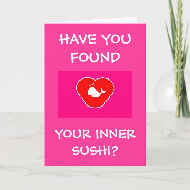 Inre Sushivalentin kort för dag (Framsida)