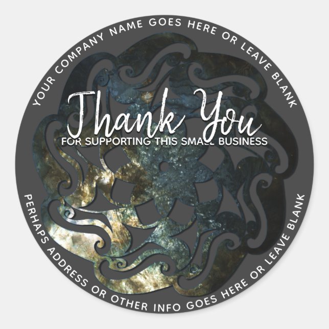 Inre tempelmandala runt klistermärke (Framsida)