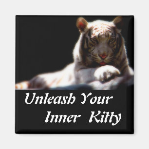 Inre Tiger Kattunge Magnet