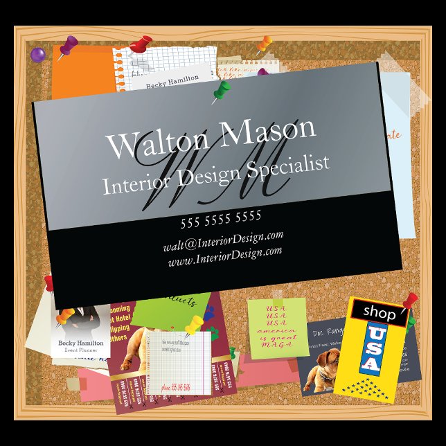 Inredingsdesign 🏆 Anpassningsbar Modern Decor Spe Visitkort (Skapare uppladdad)