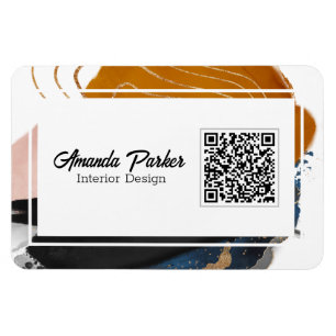 Inredingsdesign Endern Modern Abstrakt QR-kod Buss Magnet