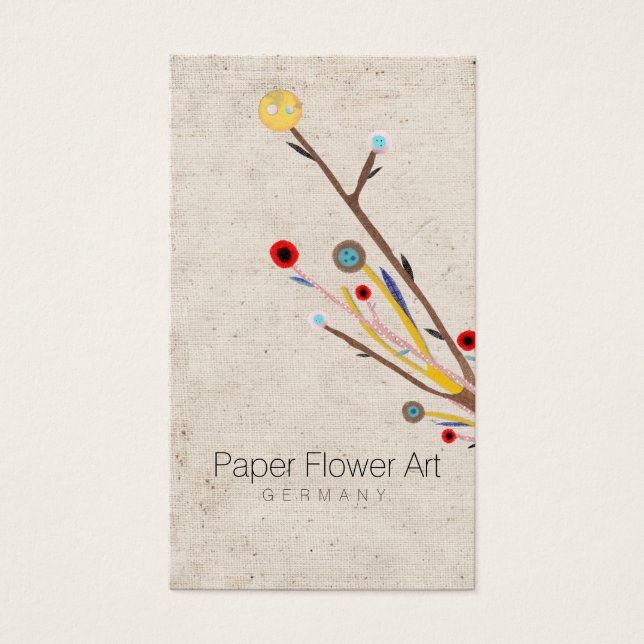 Inredingsdesign Fabric Visitkort (Framsidan)