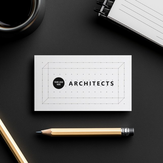 Inredingsdesign för arkitekturens huvudplanering visitkort (Perfect for business)