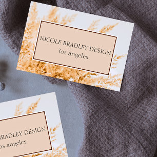 Inredingsdesign för Chicen Coastal Boho Visitkort