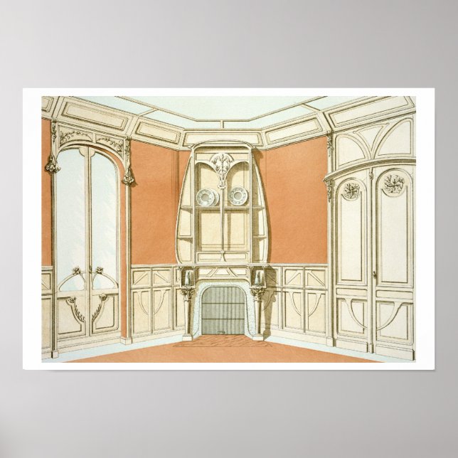 Inredingsdesign för matrum, illustration för poster (Framsidan)