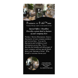 Inredingsdesign hotellkugge Cards Reklamkort