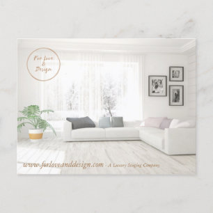 Inredingsdesign-postkort Vykort