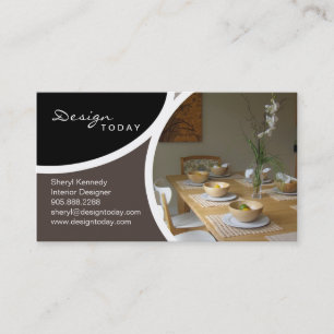 Inredingsdesign som arrangerar modern visitkort 4