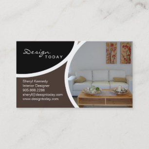 Inredingsdesign som arrangerar modern visitkort 5