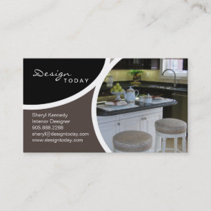 Inredingsdesign som arrangerar modern visitkort 6