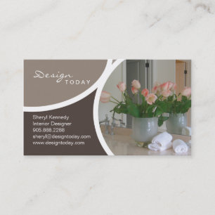 Inredingsdesign som arrangerar modern visitkort 7