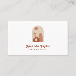 Inredingsdesignen för keramiska  för Vas-lerdekano Visitkort