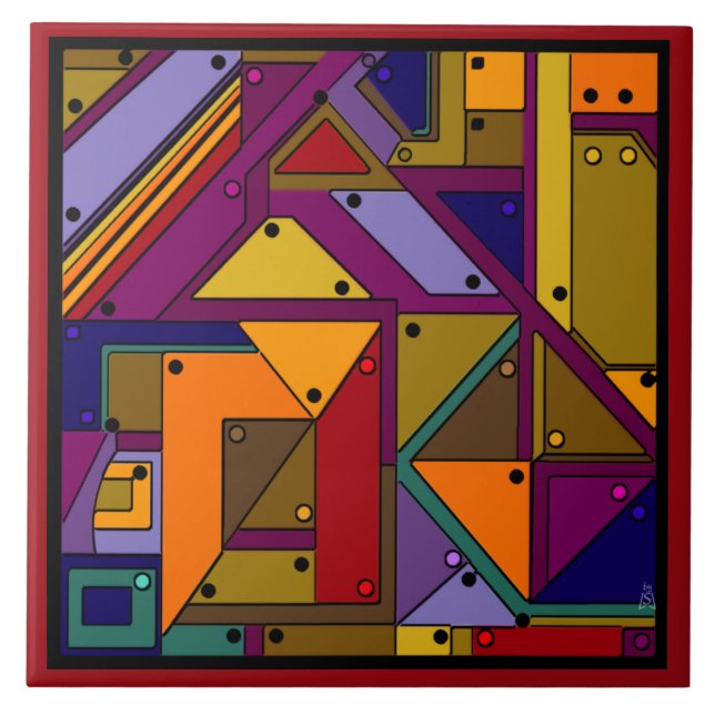 Inredning (keramiskt plattor) kakelplatta (Framsidan)