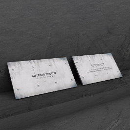 Inredningsarkitekt Exponerad Betongvägg Visitkort