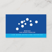 Inredningsdesigner för Minimal Blue Bubbles Biltvä