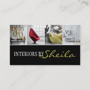 Inredningsdesigner Möbelbutik Visitkort
