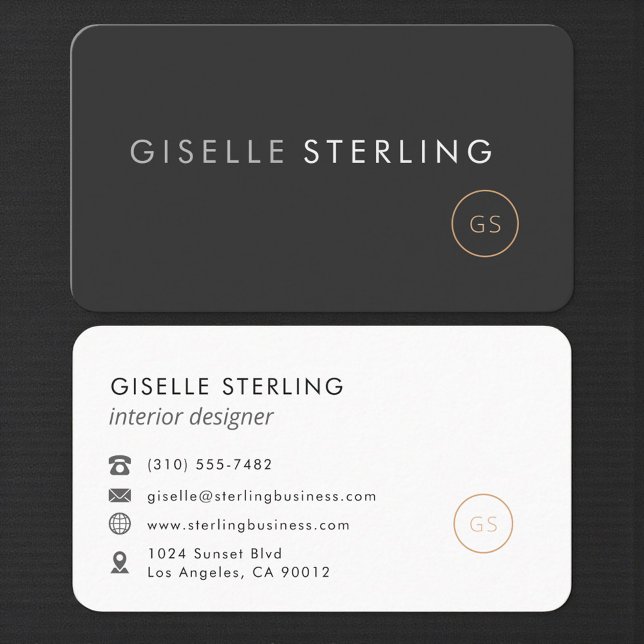 Inredningsdesigner professionell visitkort (Skapare uppladdad)