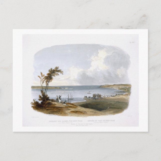 Inresa till New York-bukten från Staten Isl Vykort (Framsida)