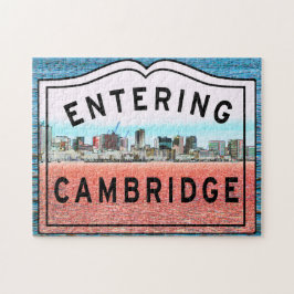 Inresa till staden Cambridge Jigszle Puzzle Pussel