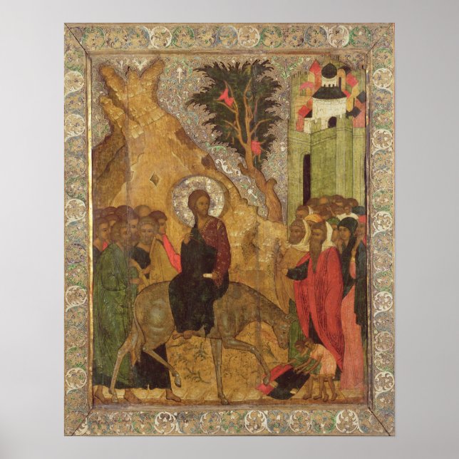 Inresan till Jerusalem, Moskvaskolan Poster (Framsidan)