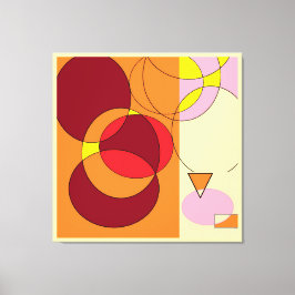 Inringad nollpunkt canvastryck