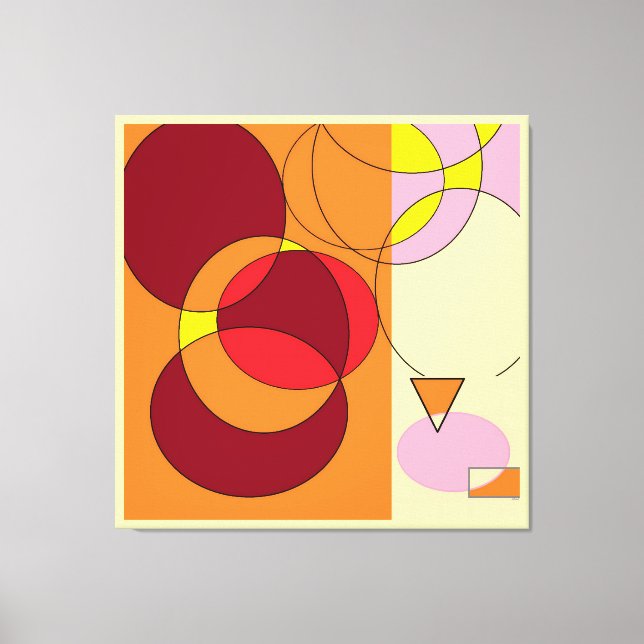 Inringad nollpunkt canvastryck (Framsida)