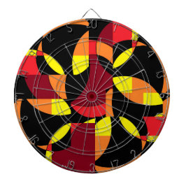 Inringade blad av nolltimmen darttavla