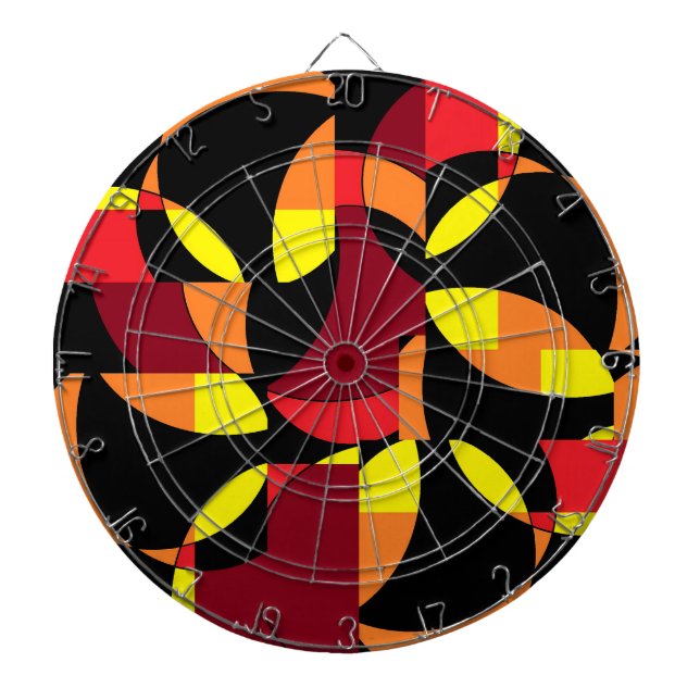 Inringade blad av nolltimmen darttavla (Framsidan)