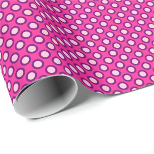 Inringade prickar, magenta, rosa och lila presentpapper