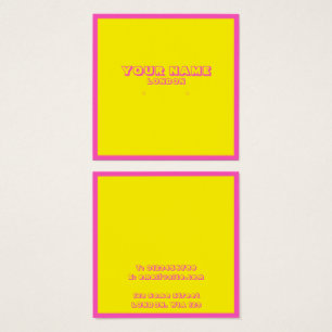 Inringshållare för färg, visning kort. fyrkantigt visitkort