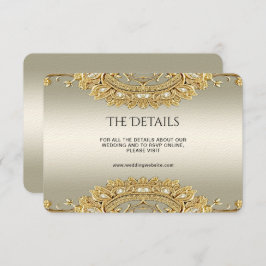 Inringskort för Ornate-hölje för guld Tilläggskort