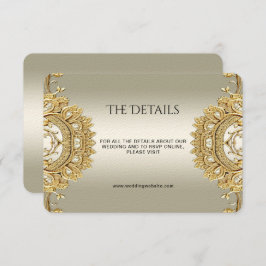Inringskort för Ornate-hölje för guld Tilläggskort