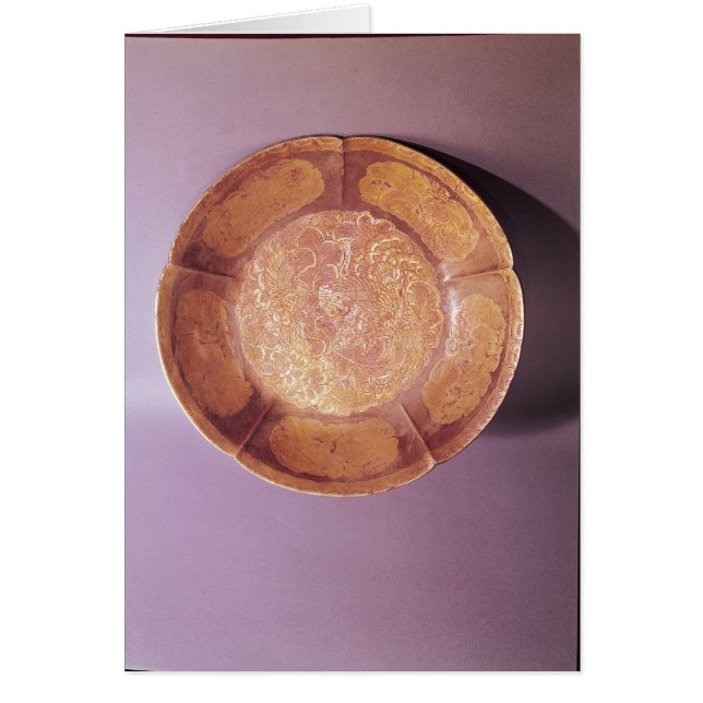 Inristad maträtt, Tangdynasti Hälsningskort (Framsidan)