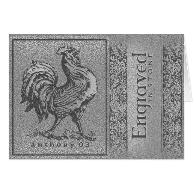 Inristat kort (Framsidan Horizontal)