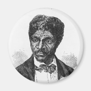 Inristat porträtt av afrikansk amerikan Dred Scot Magnet