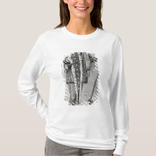 Inristat porträtt av Meriwether Lewis Tee
