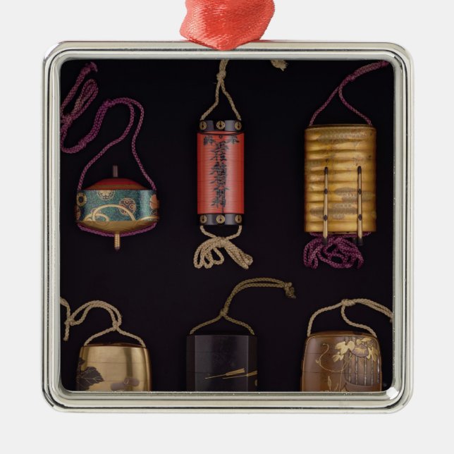 Inro-fodral Julgransprydnad Metall (Framsidan)