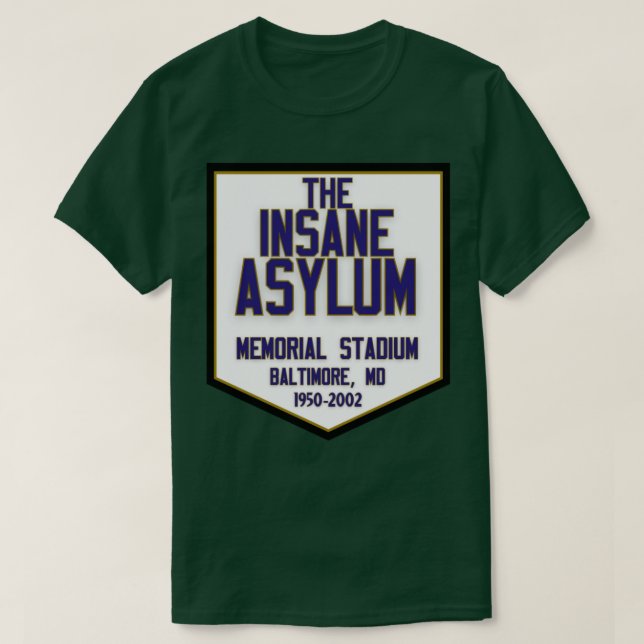 Inš Ayslum Memorial Stadium Baltimore T Shirt (Design framsida)