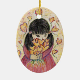 Insamlande av Kärlek Hearts Helgdag Gift Ornament