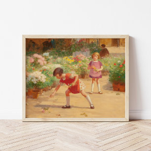 Insamlande blommor   Victor Gabriel Gilbert Poster