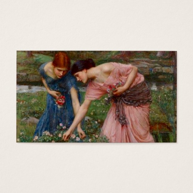 Insamlande blommor visitkort (Framsidan)