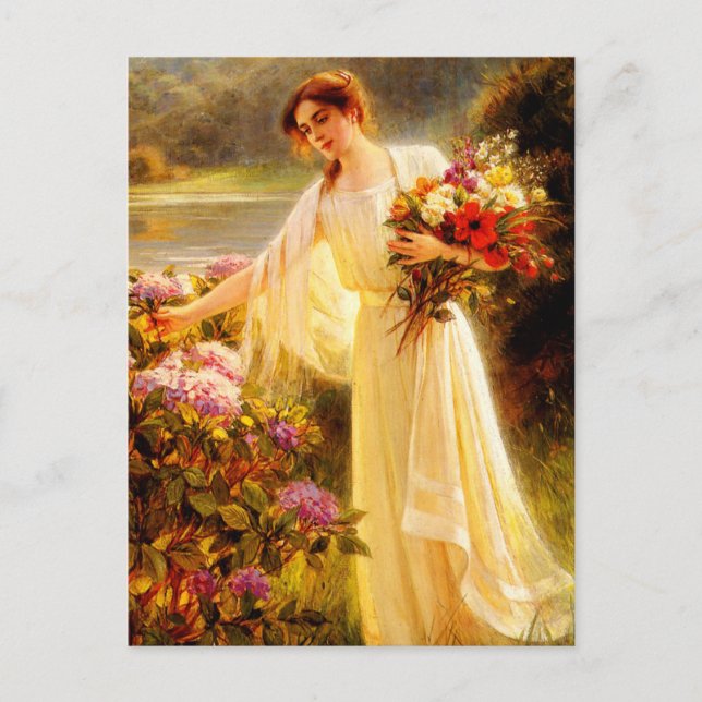 Insamlande blommor vykort (Framsida)