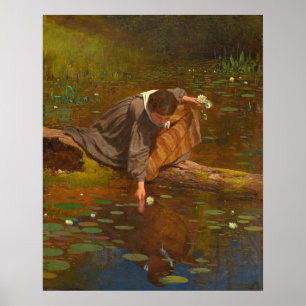 Insamlande Lilies - Eastman Johnson Fine Art Poste Poster